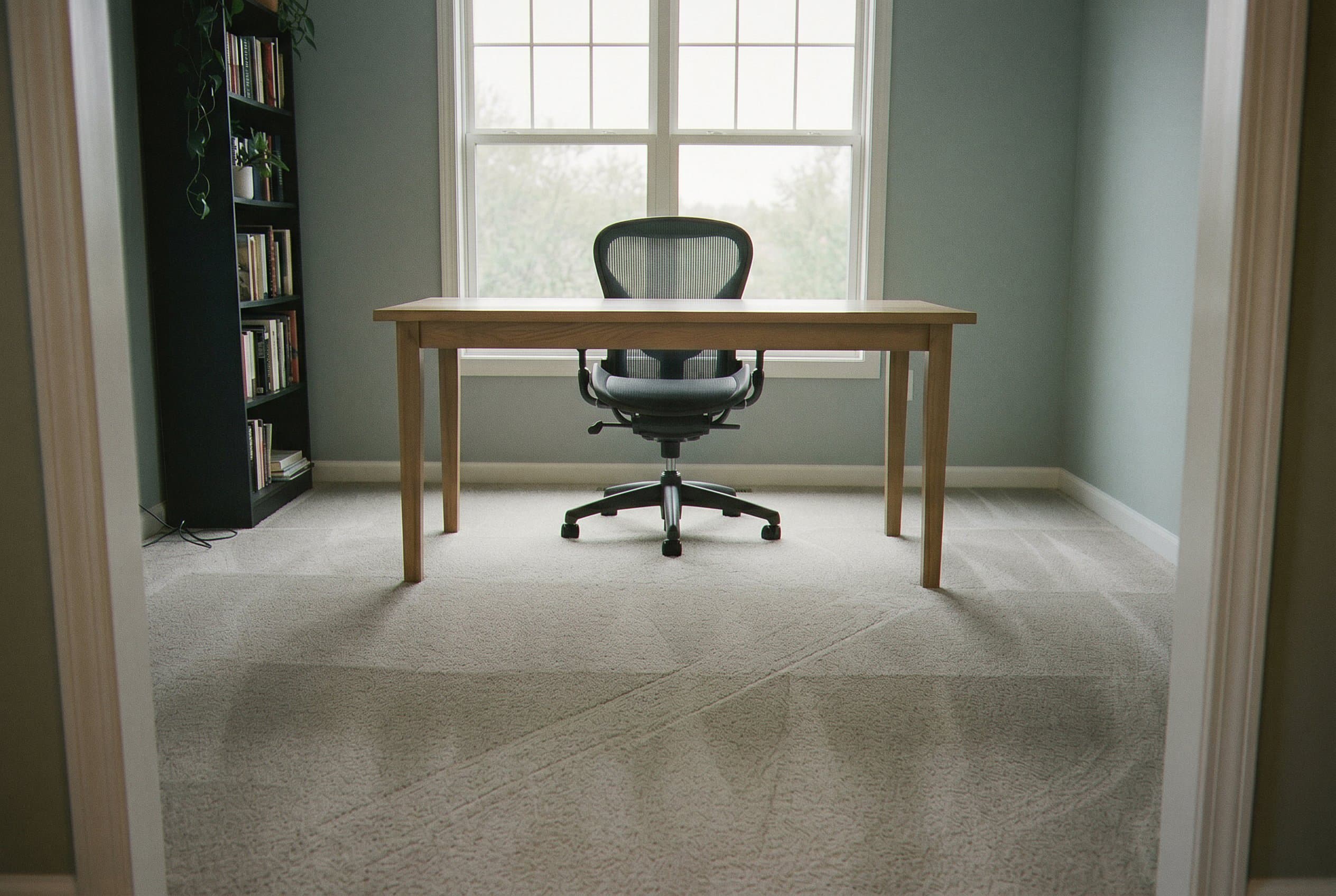Bedroom floor dried and restored