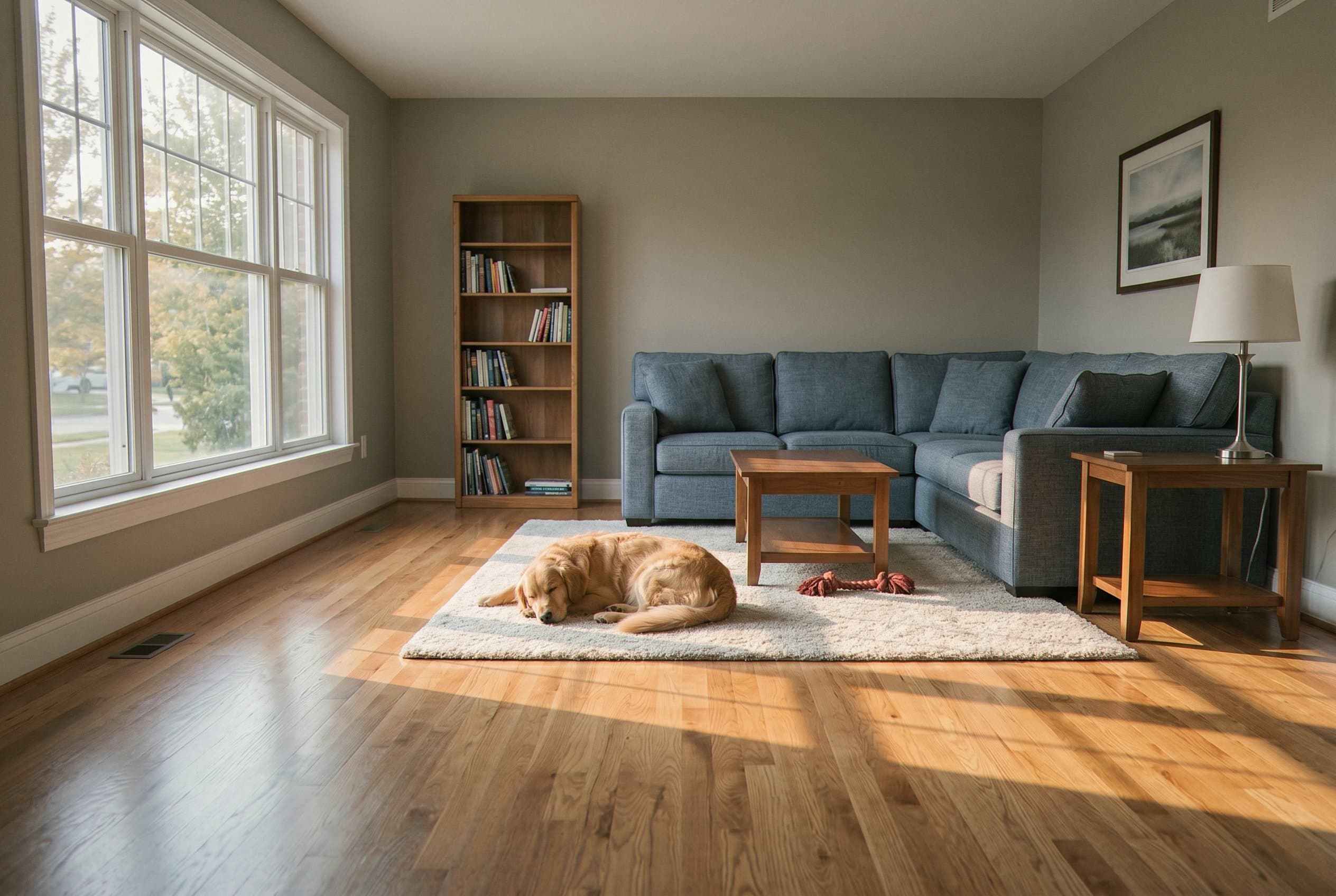 New painted wall seamlessly blended