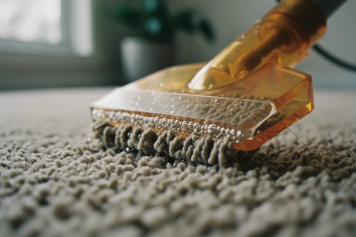 Moisture pooling under baseboard trim